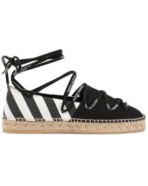 Off-White c/o Virgil Abloh Arrows Lace-Up Espadrilles - Black