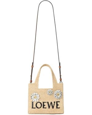 Loewe Mini Font Tote Bag - Metallic