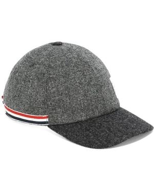 Thom Browne 4-Bar Rwb Baseball Cap - Grey