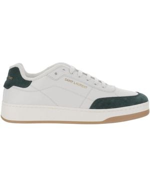 Saint Laurent Lace-Up Trainers - White