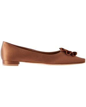 Manolo Blahnik Handmade Ballet Flats - Brown