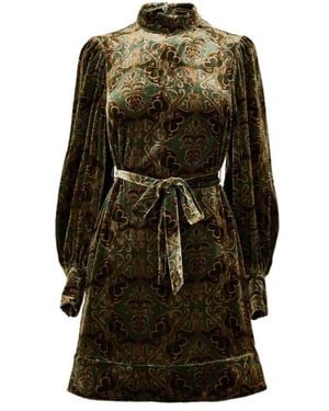 Barbour X Farm Rio Ana Clara Mini Dress - Green