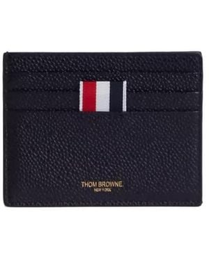 Thom Browne Classic Logo Detailed Cardholder - Black