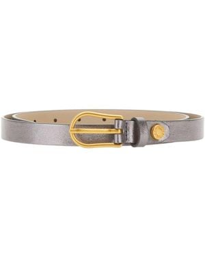 Gianni Chiarini Logo Buckle Slim Belt - White