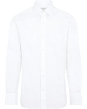 Tom Ford Buttoned Long-Sleeved Shirt - White