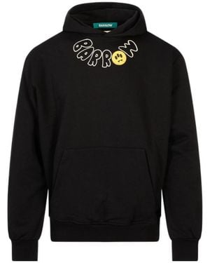 Barrow Teddy Bear Printed Hoodie - Black