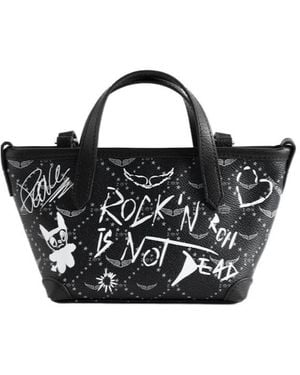 Zadig & Voltaire Graphic Print Tote Bag - Black