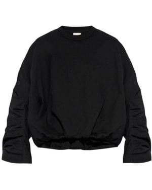Dries Van Noten Draped Sweatshirt - Black
