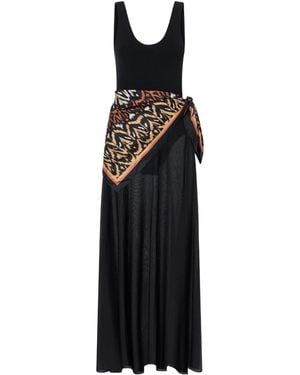 Zimmermann Aster Scarf Maxi Dress - Black