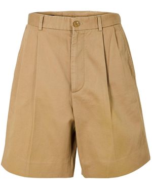 Gucci Solid-Color Casual Shorts - Natural