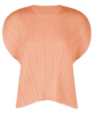 Pleats Please Issey Miyake Pleated Top - White