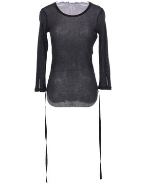 Ann Demeulemeester Trina Drawstring Crewneck T-Shirt - Black