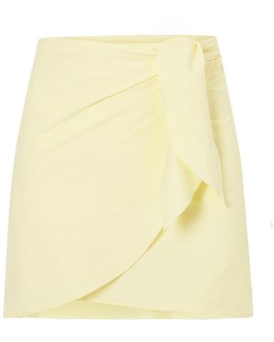 Hunza G Casual Midi Skirt - Yellow