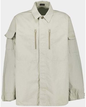 Balenciaga Military Ripstop Shirt Jacket - White