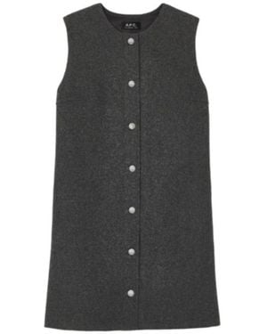 A.P.C. Button-Up Dress - Black