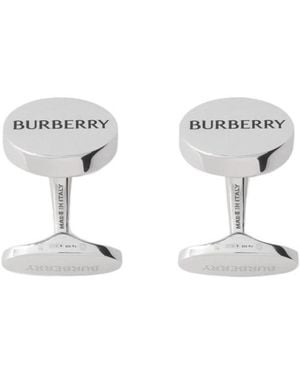 Burberry Logo Cufflinks - Metallic