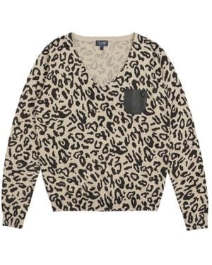 Armani Jeans V-Neck Jumper - Multicolour