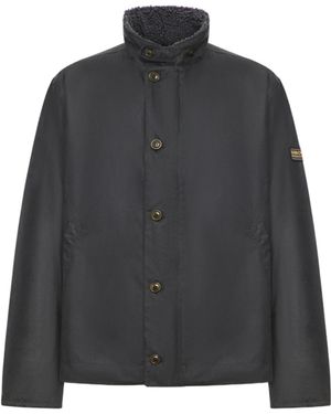 Barbour Cotton Fleece-Lined Jacket - Grey