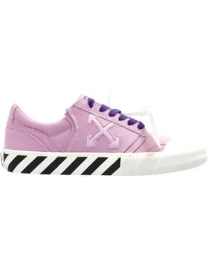 Off-White c/o Virgil Abloh Round Toe Lace-Up Trainers - Purple