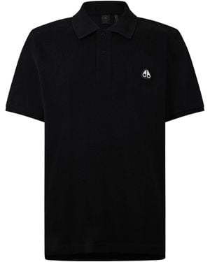 Moose Knuckles Short-Sleeve Polo Shirt - Black