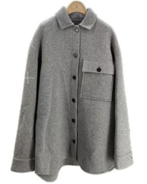 Jil Sander Freshly Cut Wool Jacket - Gray