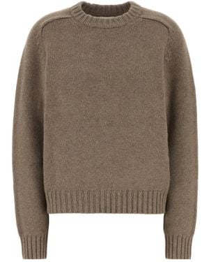 KHAITE Crew Neck Jumper - Brown