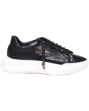 Giuliano Galiano Nemesis Snake-Print Trainers - Blue