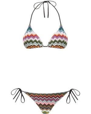 Missoni Triangle Bikini - White