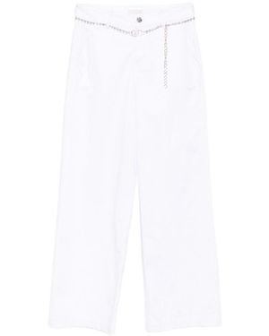 Liu Jo High Waist Flared Jeans - White