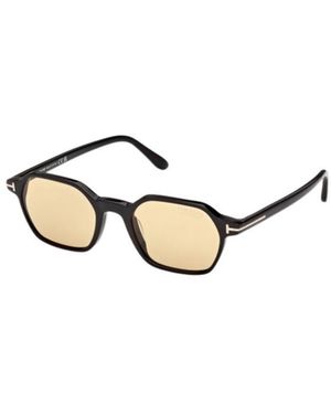 Tom Ford Eyewear Geometric Frame Sunglasses - Metallic