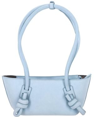 Hereu Fleca Knotted-Handle Mini Shoulder Bag - Blue