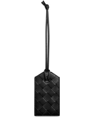Bottega Veneta Intrecciato Tag Holder - White
