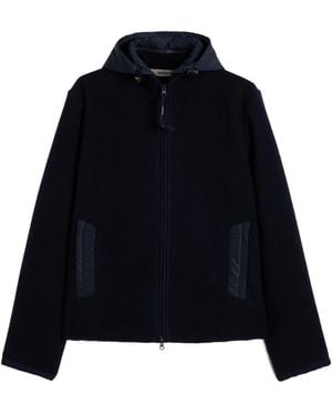 Aspesi Removable-Brimmed Casual Jacket - Blue