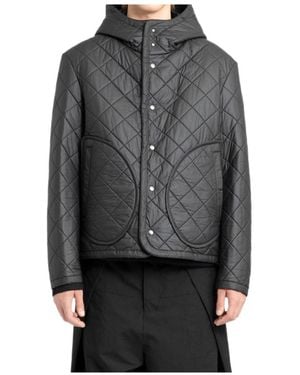 Craig Green Diamond-Quilted Hooded Jacket - Gray