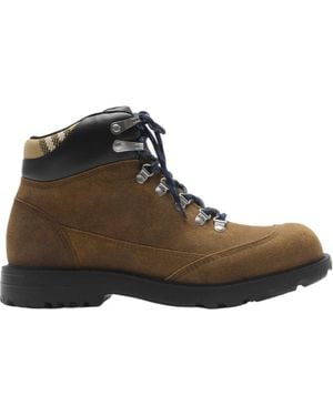 Burberry Moor Lace-Up Hking Boots - Brown