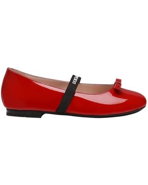 Dolce & Gabbana Patent Leather Ballet Flats - Red