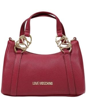 Moschino Dual-Handle Shoulder Bag - Red