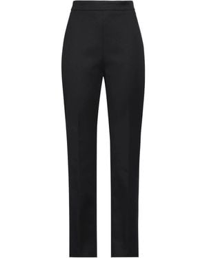 Sportmax High-Waisted Straight-Leg Trousers - Black