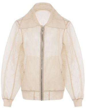 Rick Owens Long-Sleeved Casual Jacket - Natural