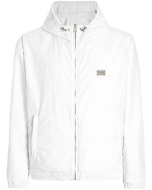 Dolce & Gabbana Reversible Hooded Jacket - White