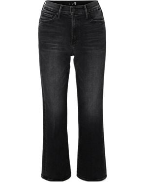 Mother Slightly Flared Jeans - Black