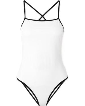 Loulou de Saison Itak Square-Neck Criss-Cross Swimsuit - Multicolour