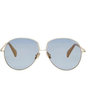 Max Mara Plain Color Sunglasses - Blue
