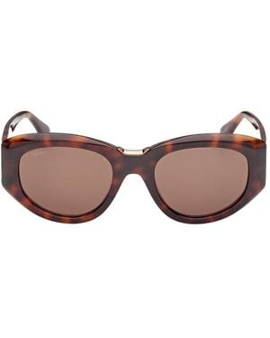 Max Mara Oval Frame Sunglasses - Pink