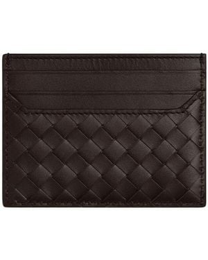 Bottega Veneta Intrecciato Piccolo Credit Card Case - Black