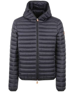 Save The Duck Donald Hooded Puffer Jacket - Blue