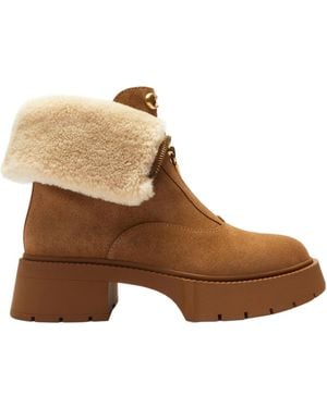 COACH Zip Shearling Cch85 Trainers - Brown