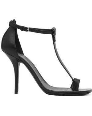 Burberry Stiletto-Heel Ankle Strap Sandals - Black