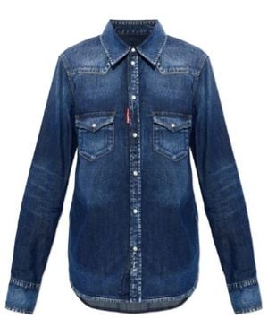 DSquared² Long Sleeve Denim Shirt - Blue