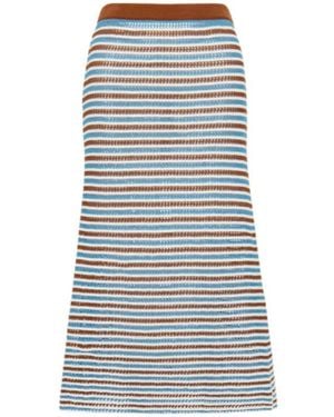 Marni Striped Knitted Skirt - Grey